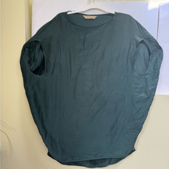 AGUA DE COCO Silk Cacoon Tunic Beach Cover Up Lyocell Flowey Top Dress Swimsuit - Picture 2 of 16